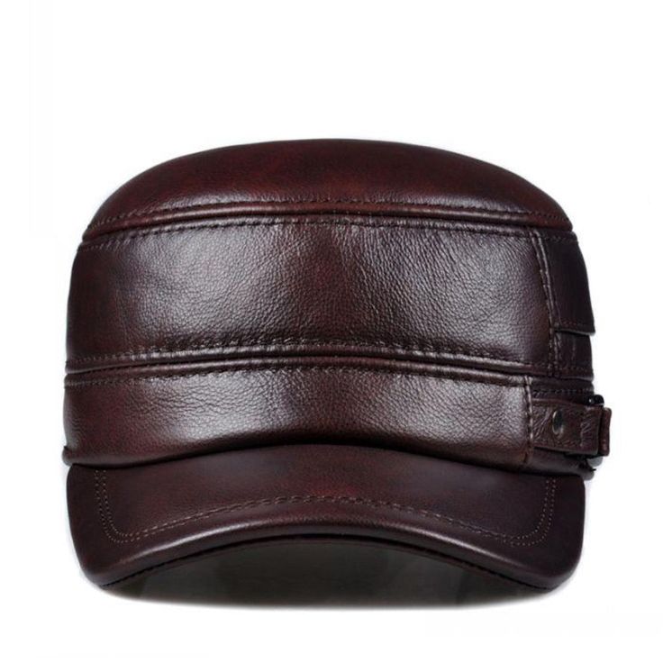 This stylish baseball cap is made up of premium material and finely knitted for winters that adds on a chunky look in the attire. Made up of Cortex material which is designed to ensure the maximum ergonomic and comfort. The outer full grain leather gives the cap the combination of great quality and fashion as well. It is ideal to keep you cozy and warm during winters. Comes with an additional thick layer of faux fur inside which protects the head during winters and the eversion earmuffs type pro Leather Flat Cap Hat For Fall, Leather Flat Cap For Fall, Leather Cap For Fall, Leather Winter Hat For Outdoor, Winter Leather Hats For Outdoor, Winter Leather Outdoor Hat, Winter Outdoor Leather Hats, Casual Brown Leather Hat, Leather Winter Hat With Flat Bill