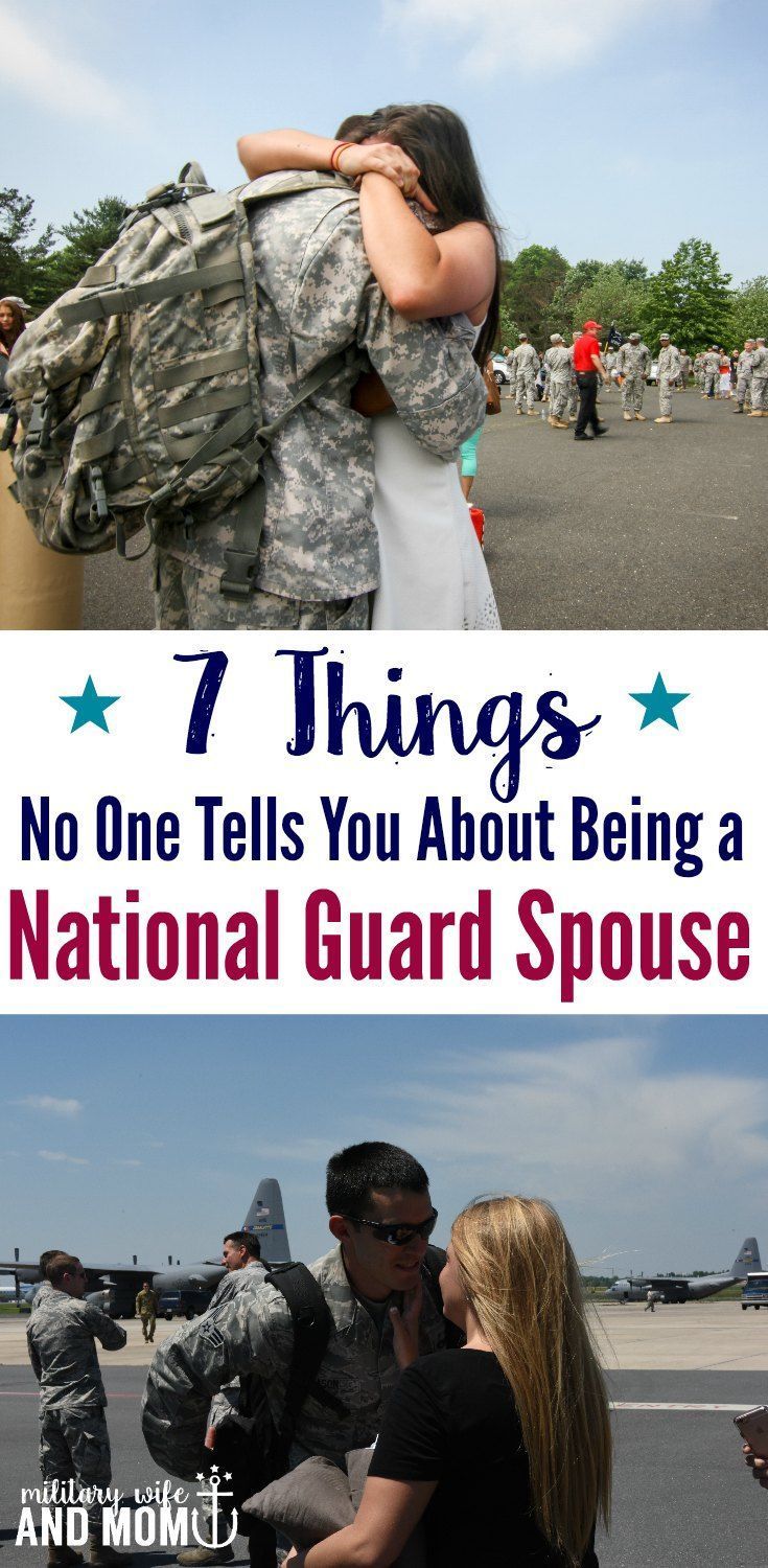 the words, 7 things no one tells you about being a national guard spote