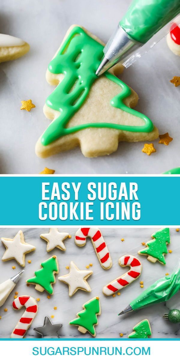 an easy sugar cookie icing recipe for christmas cookies