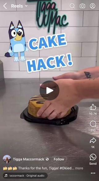 someone is using the app to make cake hacks