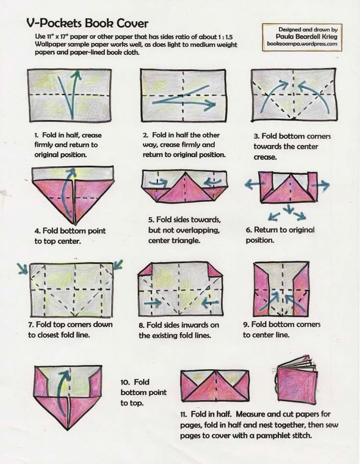 instructions for how to fold an origami envelope