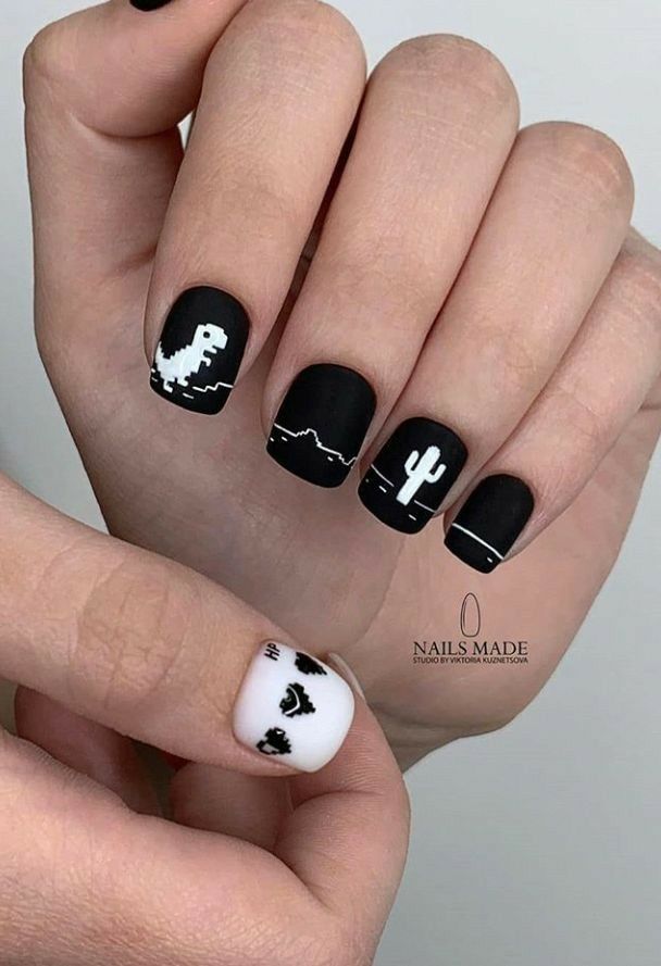 Manicure Nail Designs, Square Nail Designs, Anime Nails, Short Square Nails, Almond Nails Designs, Short Acrylic Nails Designs, Nail Polish Designs, Dope Nails, Short Acrylic Nails