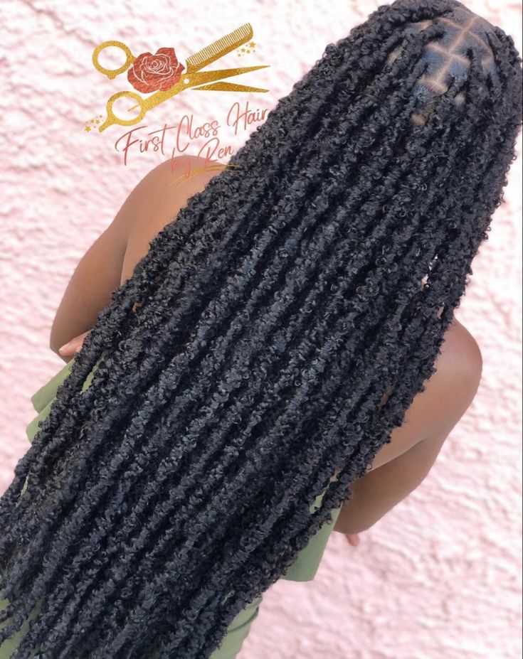 Soft Locs Medium Size, Locs Hairstyles For Women Weave, Butterfly Locks, Butterfly Locs, Pretty Butterfly, Goddess Braids Hairstyles, Faux Locs Hairstyles, Box Braids Hairstyles For Black Women, Cute Braided Hairstyles