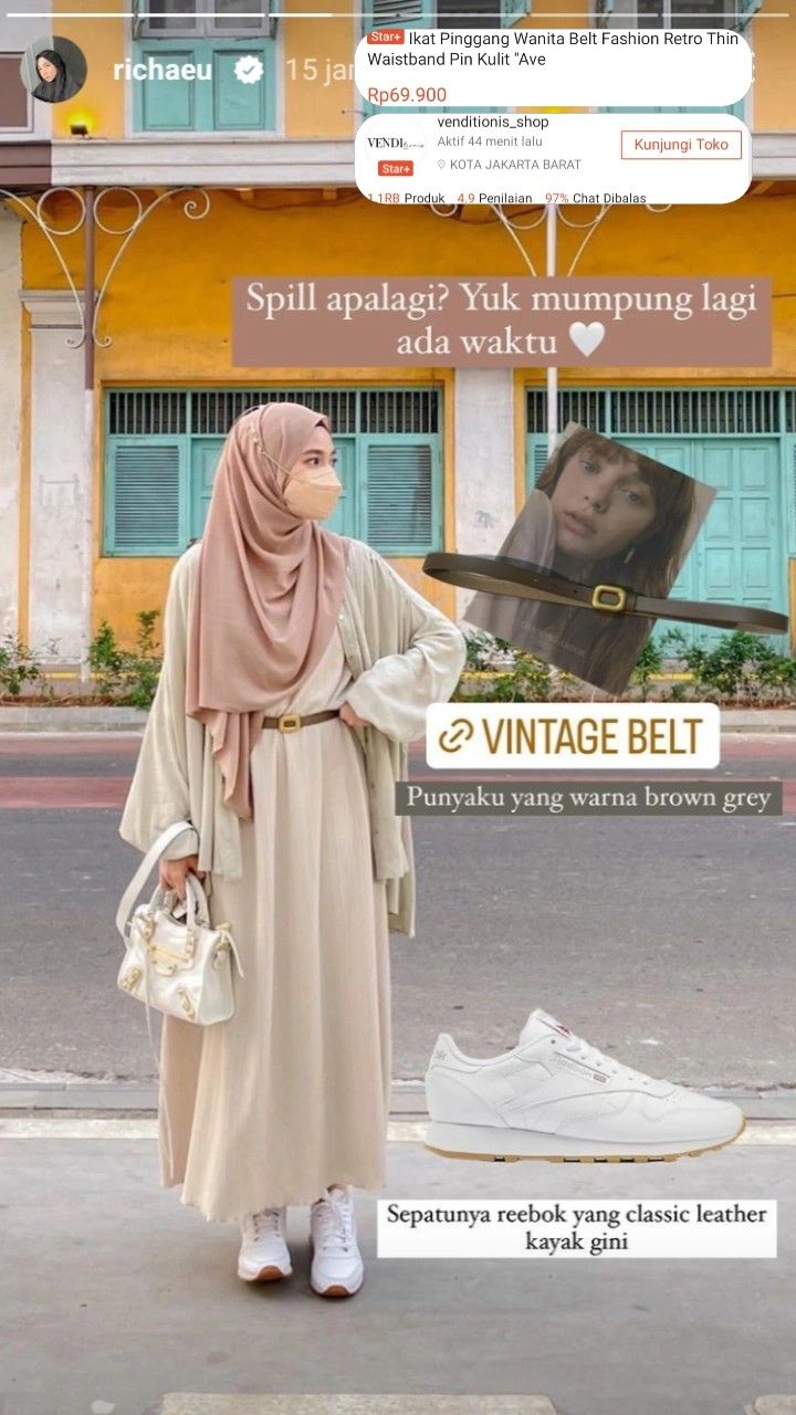 🏷venditionis_shop - ikat pinggang wanita belt fashion | 🏷 Reebok - sepatu shoes - classic leather Object Reference, Gamis Dress, Ikat Pinggang, Belt Fashion, Shoes Classic, Outfit Hijab, Hijab Outfit, Classic Leather, Indonesia