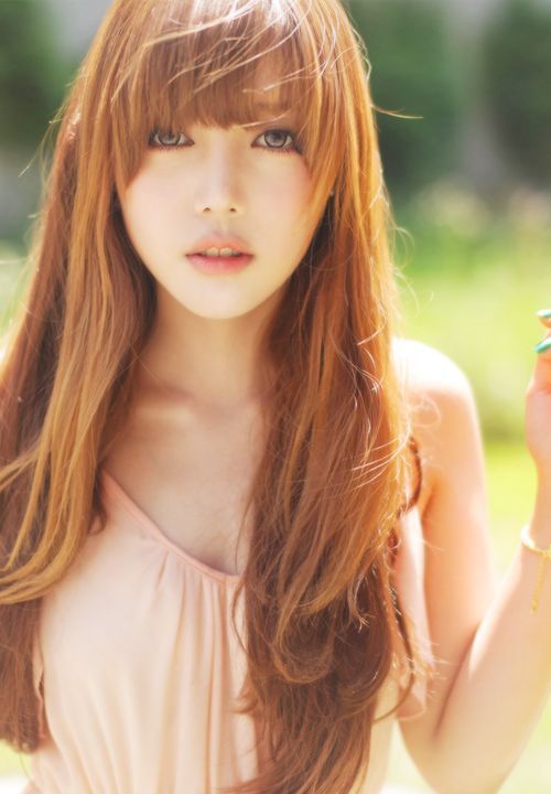 natural redhead park hye min Natural Redheads, Cute Asian Fashion, Red Haired Beauty, Red Hair Woman, Natural Redhead, Beautiful Red Hair, Long Red Hair, Ombré Hair, Redhead Beauty