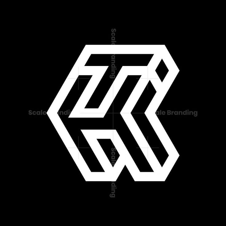 the letter s is made up of two intersecting lines in black and white on a dark background