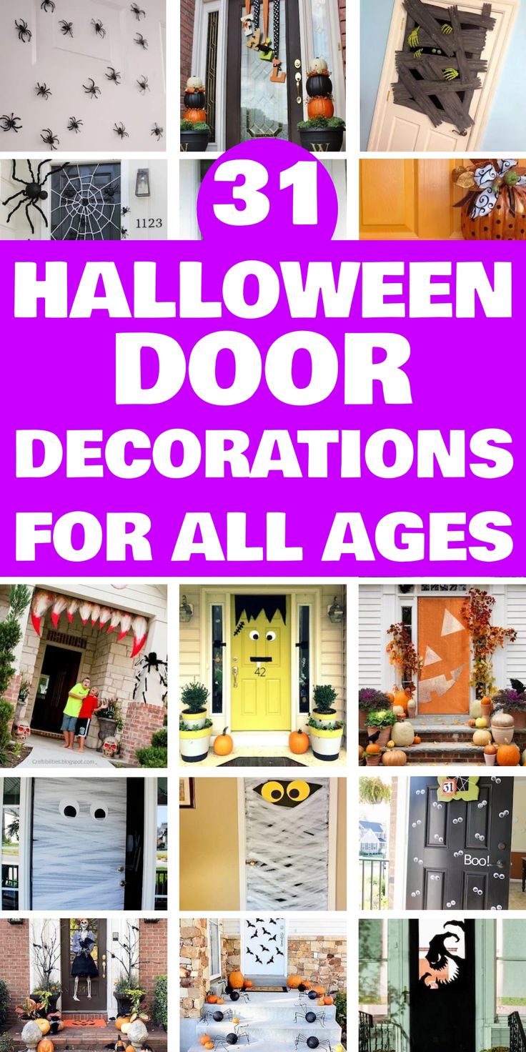 31 halloween door decorations for all ages