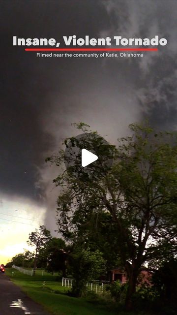 Tornado Titans | Storm Chasing & Weather Photography on Instagram: "Today is the anniversary of this major EF-4 tornado that tore through Southern Oklahoma. Getting tornadoes that are this powerful, this visible, and this long-tracked is a very rare occurence. Getting a tornado like this is usually something most seasons only do a couple of times a year, which means getting something like this on film is absolutely a rare thing. As we discussed in yesterday's post, the vast majority of tornadoes you see are 'dirty' in the sense they have a lot of rain around them and often they aren't fully condensed to the surface. So you end up in a situation where you can see the tornado, but its not visually striking. I sometimes wonder if tornadoes like this skew perceptions of what a tornado is, beca Tornado Videos Scary, Tornado Photography, Tornado Videos, Big Tornado, Tornado Gif, Storm Cellar, Tornado Pictures, Oklahoma Tornado, Weather Photography