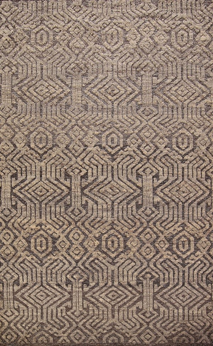 an area rug with many different designs on it