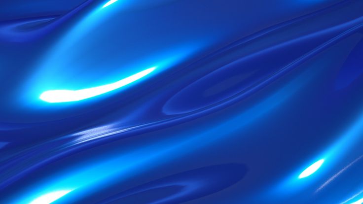 an abstract blue background with wavy lines in the bottom corner and light at the top