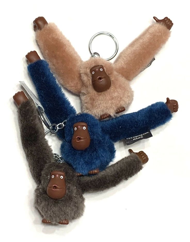 Authentic new with tags Three KIPLING 2” monkeys for bags or purse  U.S. shipping only ! Thanks for interesting 2 Monkeys, Kipling Monkey, Ring Bag, Purse Charms, Chain Ring, Shoulder Purse, Monkeys, Key Chain, Keychains