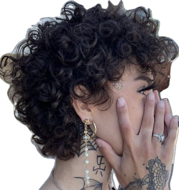 The Wet Look, Dyed Curly Hair, Hairstyle Easy, Curly Pixie Haircuts, Short Grunge Hair, Curly Hair Tutorial, Hair Inspiration Short, Short Curly Haircuts, Haircuts For Wavy Hair