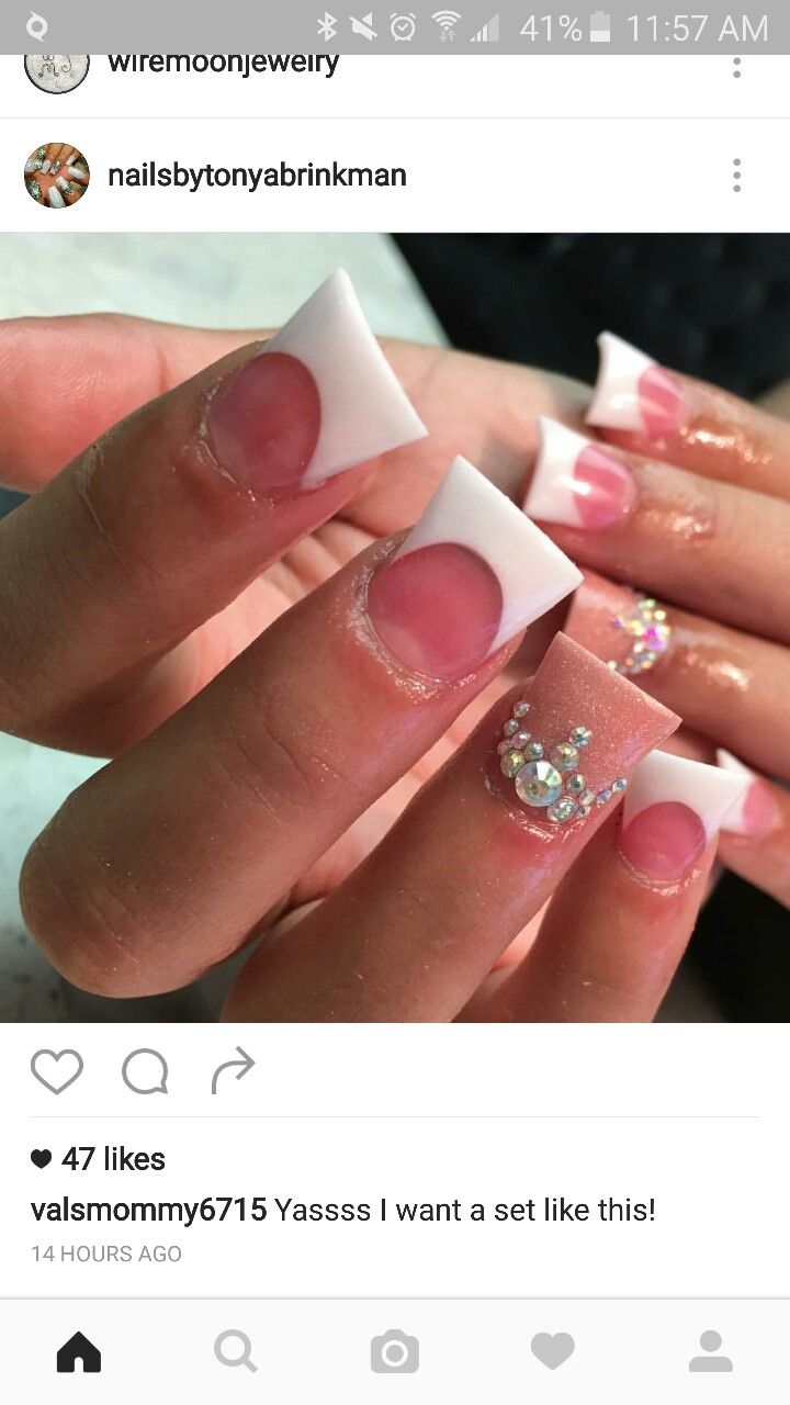 Fan Nails, Pretty Manicures, Duck Feet, French Tip Nail Designs, Sassy Nails, Duck Nails, Money Pictures, Tip Nails, Colorful Nail Designs