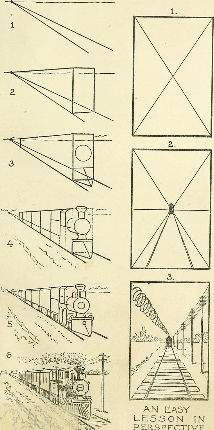 the diagram shows how to draw train tracks with different angles and lines on each side