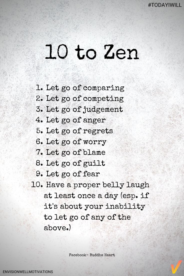 a poem written in black and white with the words 10 to zen on it's side