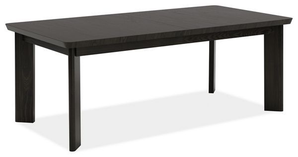 a black table on a white background with an empty space for the top to be placed