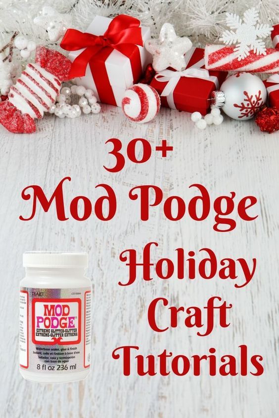 an image of holiday crafts with text overlay that reads 30 + moo poge holiday craft tutors