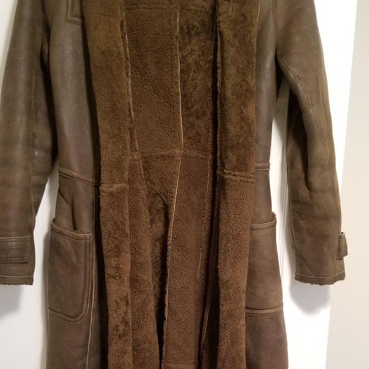 Brown Ralph Lauren Purple Label Leather And Faux Fur Long Coat Faux Fur Long Coat, Fur Long Coat, Long Faux Fur Coat, Long Leather Coat, Purple Label, Ralph Lauren Purple Label, Long Coat, Trench Coat, Faux Fur