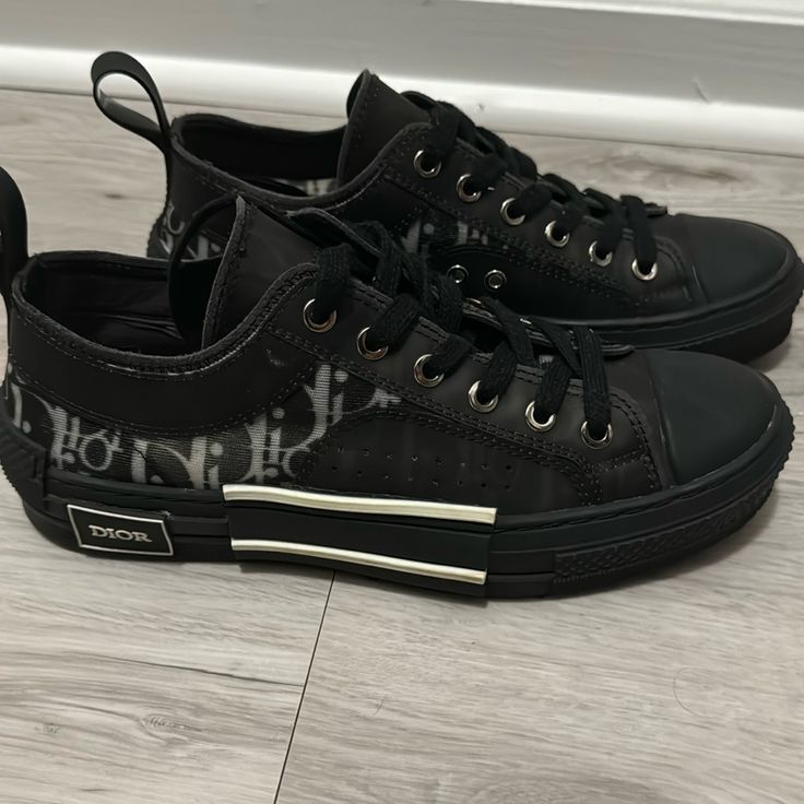 Lightly Worn Dior Sneakers Dior Sneakers, Dior Shoes, Womens Shoes Sneakers, Top Sneakers, Shoes Sneakers, Dior, Women Shoes, Sneakers, Black