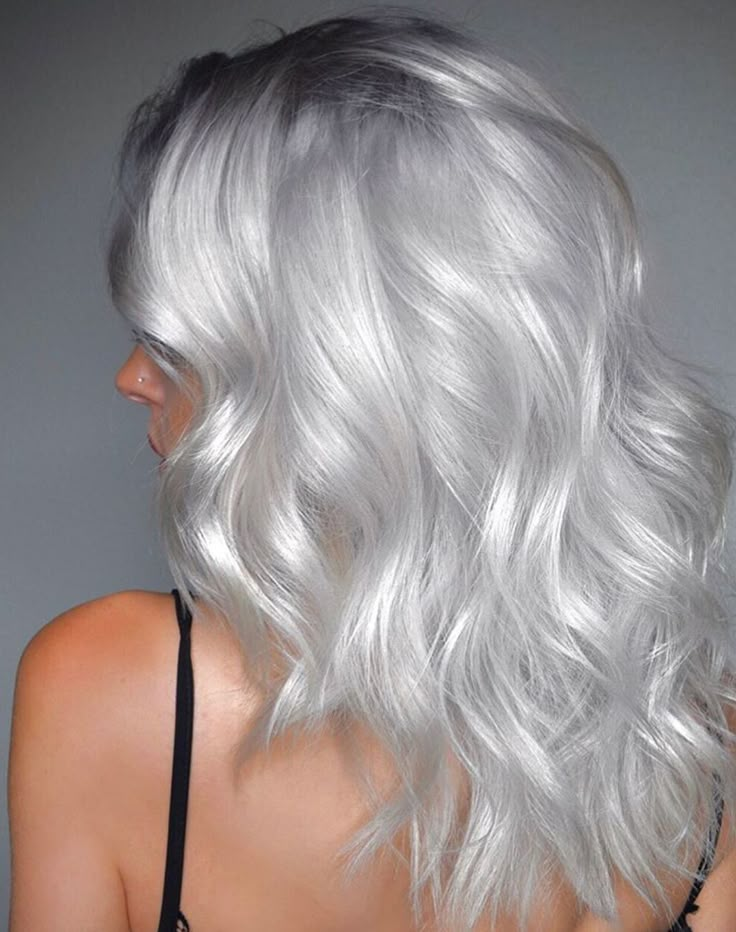 White hair Hair Color White, Professional Hair Dye, Pastel Purple Hair, Vegan Hair Dye, Silver White Hair, Silver Blonde Hair, Icy Blonde Hair, White Hair Color, White Blonde Hair