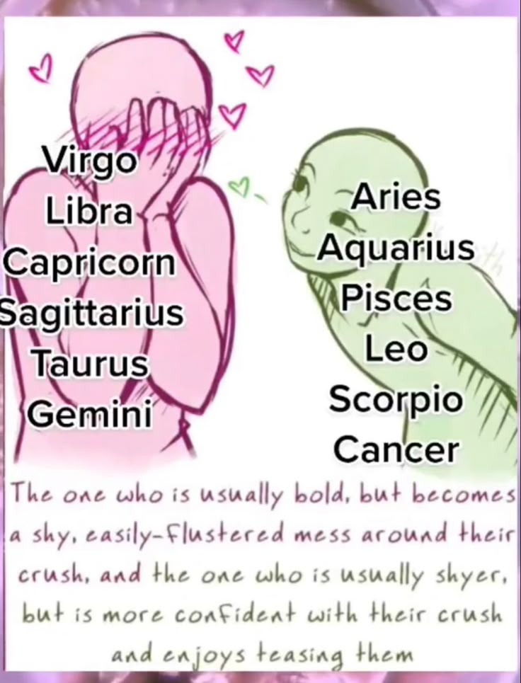 the zodiac sign for virgo, libra, capricon, aquarius and taurus