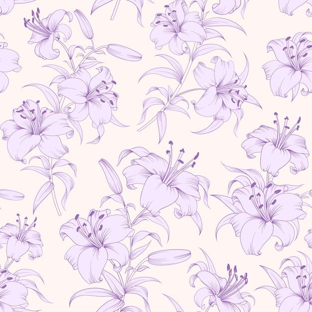 purple flowers on a white background are drawn by hand in pencil and then painted with watercolors