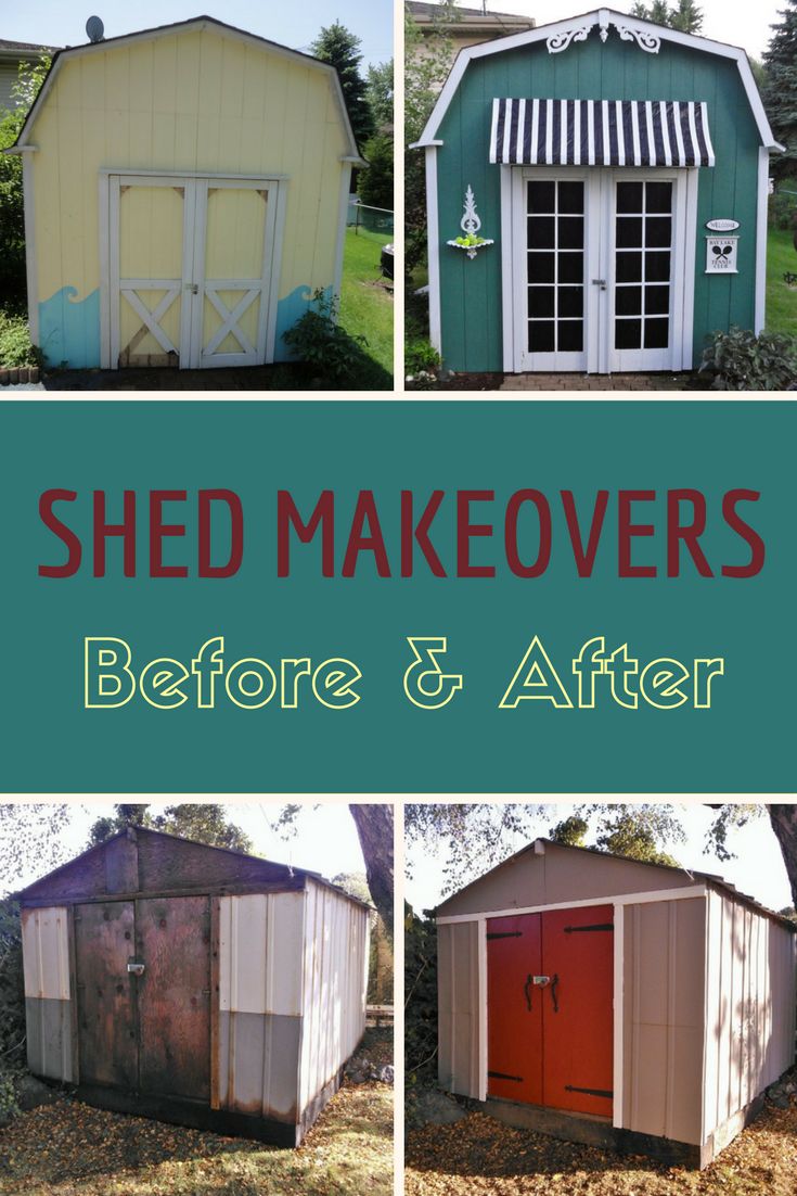 shed makeovers before and after