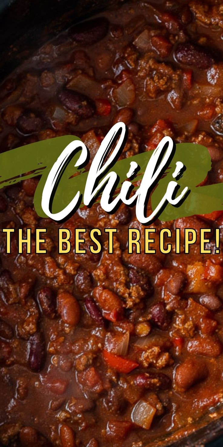 chili is the best recipe in this slow cooker and it's ready to be eaten