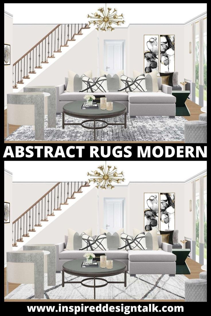 abstract rug Modern Rugs In Living Room, Rug Design Ideas, Abstract Rug Living Room, Abstract Rug Design, Abstract Rugs, Airbnb Design, Living Room Furniture Arrangement, My New Home, Living Room Decor Colors