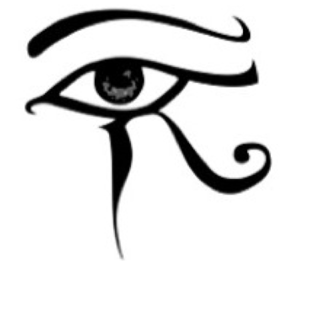 an eye with the word's symbol on it