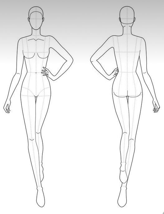 a woman's body is shown in three different positions