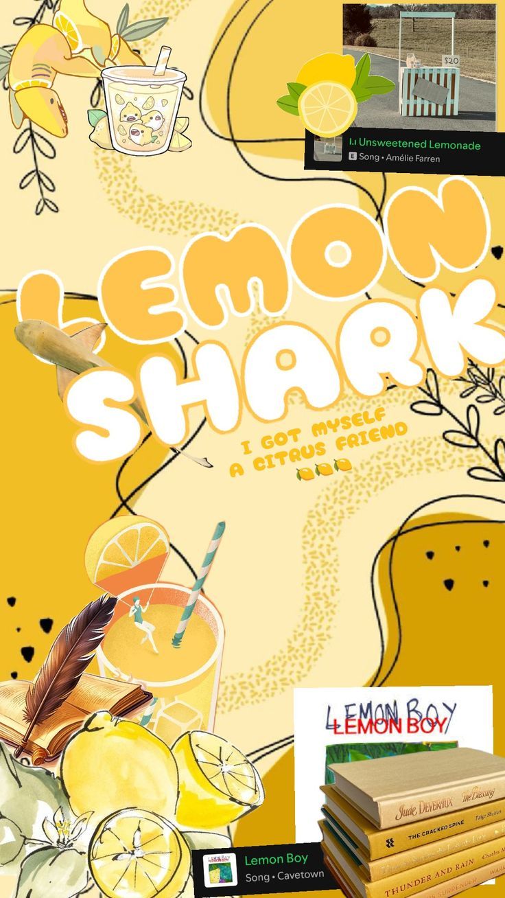 lemon Lemon Shark, Shark Bait, Rain And Thunder, I Got This, Lemonade, Anime Art, Lemon, Songs, Yellow