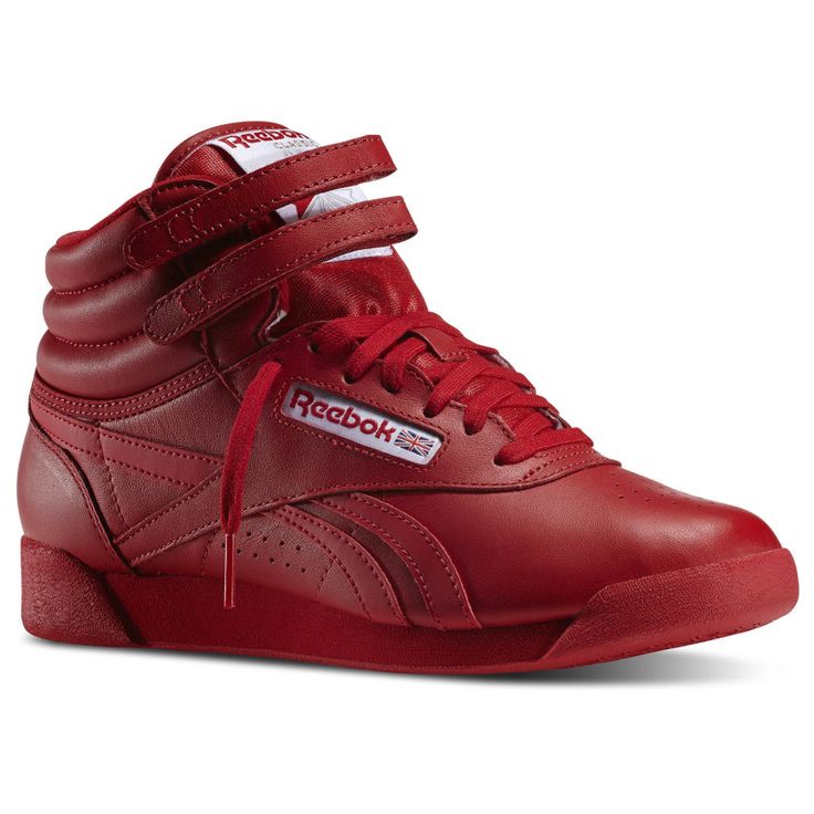 Freestyle Hi Spirit Excellent Red / White M43399 Reebok Freestyle Hi, Reebok Shoes Women, Red Reebok, Reebok Freestyle, Lifestyle Shoes, Reebok Women, Reebok Shoes, Reebok Classic, Ankle Straps