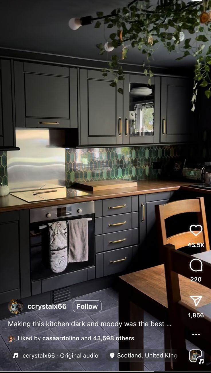 the kitchen is clean and ready to be used as a dining room or living room