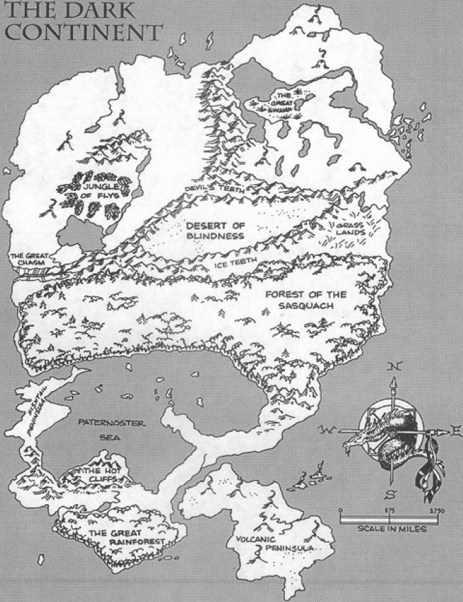 the map of the dark continent, with all its major cities and towns in it