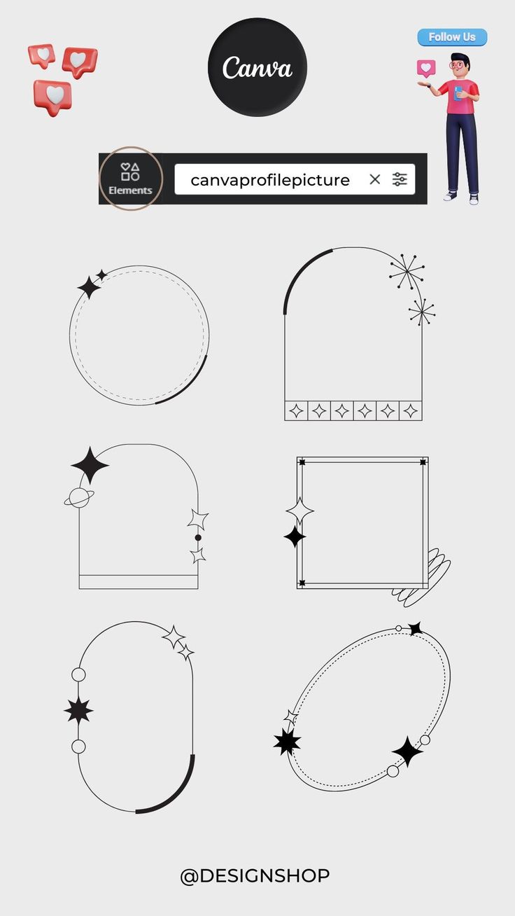 an image of the back side of a computer screen with different shapes and sizes on it