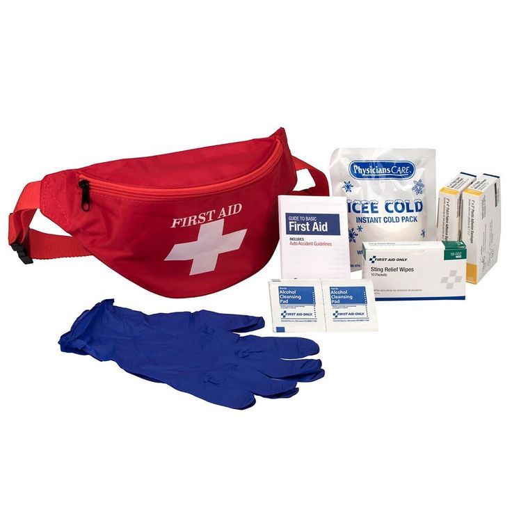 Having the right first aid products at the right time, in the right place is important. Developed for playground use, field trips or any outside excursion when you need first aid supplies. Perfect for desk drawer, computer bag briefcase or car! Red canvas bag includes minor emergency essentials. Fits around your waist for convenience. Includes (6) Adhesive Fabric Bandages, 2" x 4", (16) Adhesive Plastic Bandages, 1" x 3", (10) Alcohol Wipes, (1) Cold Pack, 4" x 5", (1) First Aid Guide, (4) Nitrile Exam Gloves, and (10) Sting Relief Wipes. Alcohol Cleanse, Sting Relief, Emergency Essentials, Cleansing Pads, Survival Life Hacks, School Playground, First Aid Supplies, Red Canvas, Cold Pack