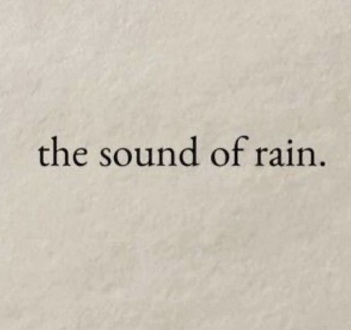 an old typewriter with the words, the sound of rain