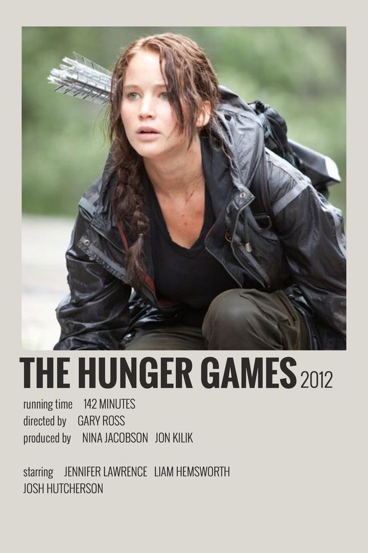 the poster for the movie, the hunger games 2012 is shown in black and white