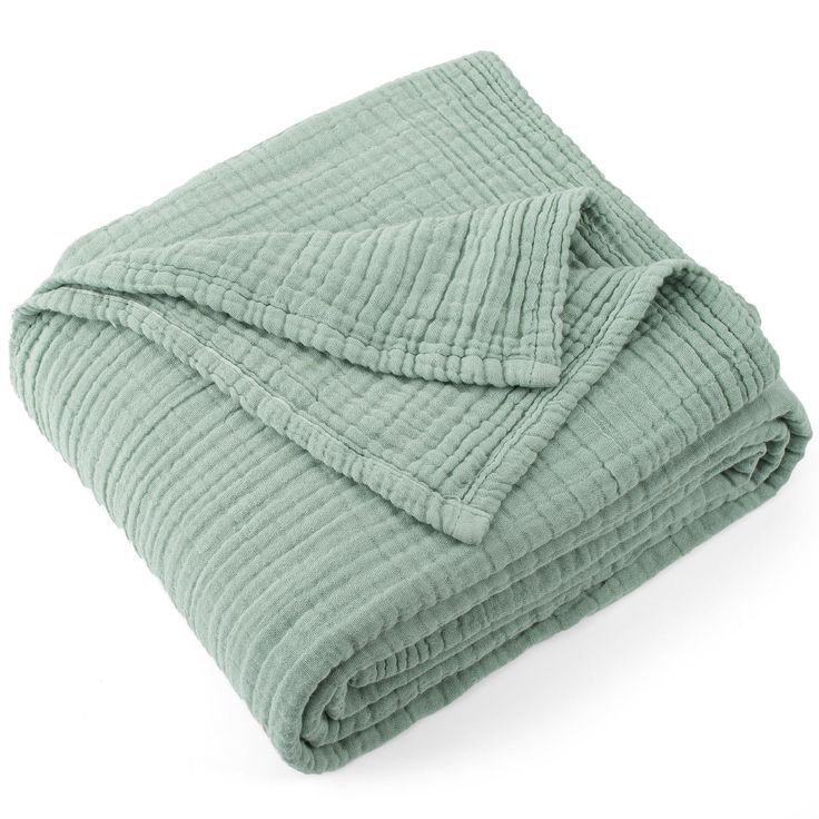 a blanket that is folded on top of each other