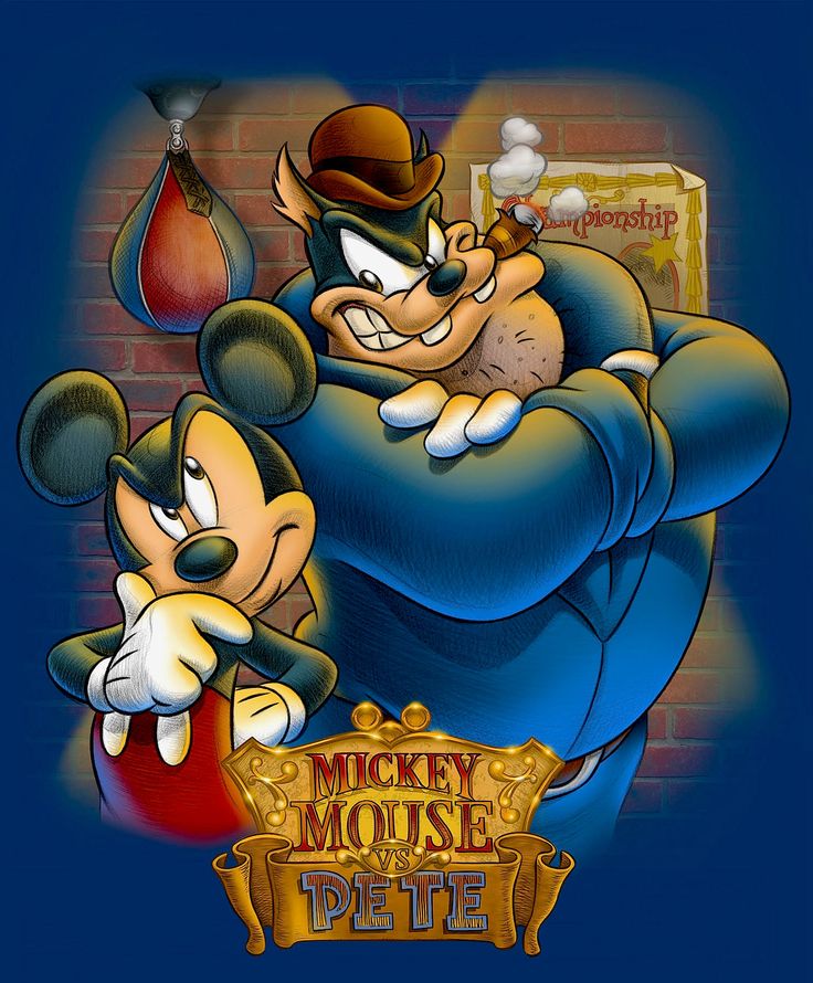 an image of mickey mouse and his pet