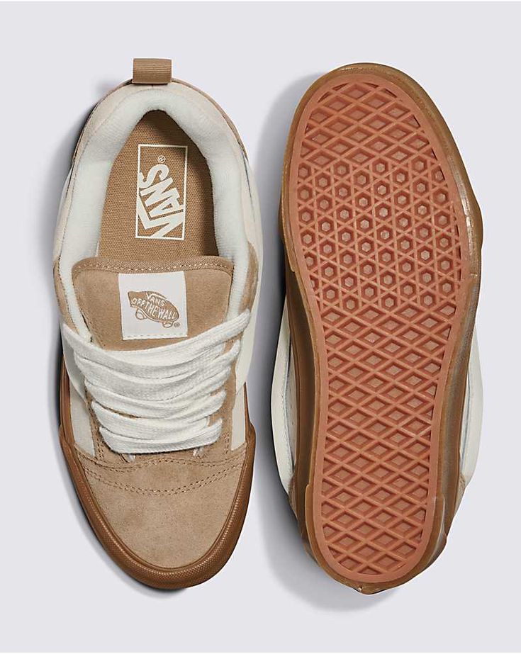 Vans Chunky Shoes, Earth Tone Sneakers, New Skool Vans, Chunky Skate Shoes, Puffy Shoes, Chunky Vans, Chunky Shoes Men, Tennie Shoes, Baddie Shoes