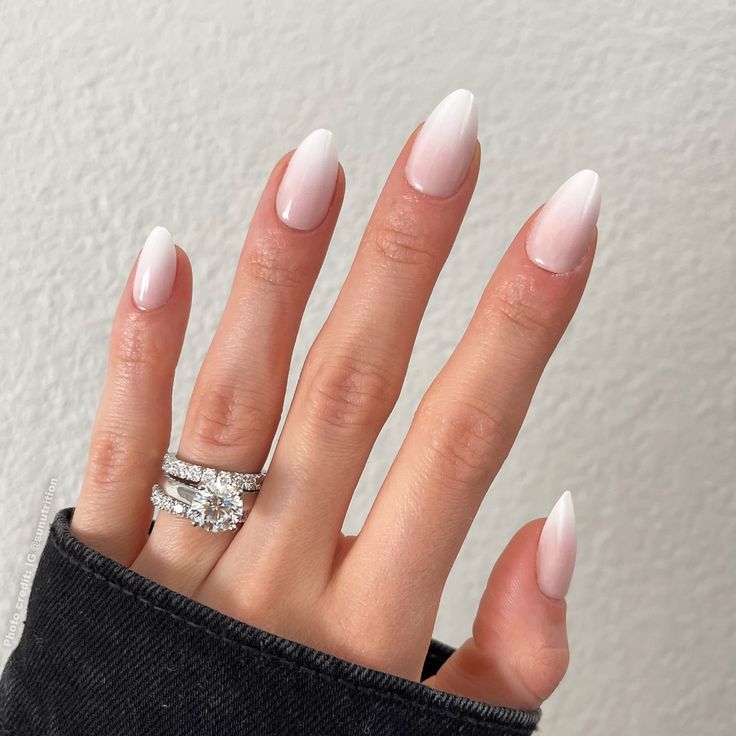 PRICES MAY VARY. 💗BLUSH OMBRE - Creamy white and nude ombre (not sheer)'d: This is one of the best sets for those days where you don’t want to put together a whole outfit coordinated with your nails when you go out, but still want to look good. They go from a rosy nude at the cuticle up to a glossy white at the top and can complement any outfit. ☝Length/Shape: Short Almond 💅These beautiful instant nails are formulated with top-quality gel for those who like a super shiny gloss or velvet matte Best Press On Nails The Nailest, 500 Pieces 10 Sizes Petite Extra Small Short Circle Oval Normal Clear Press On Fake Acrylic Full Cover Nails, Acrylic Press On Nails The Nailest, White Dip Nail Ideas, Ombré Almond Nails, Ibiza Nails, Trip Nails, Bachelorette Nails, Ombre French Nails