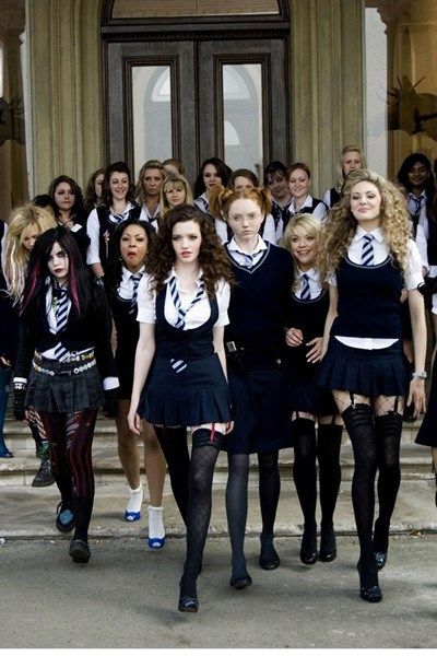 Private School Uniforms, Tamsin Egerton, Boarding School Aesthetic, Inappropriate Clothing, St Trinians, All Girls School, Lily Cole, School Uniform Outfits, School Skirt