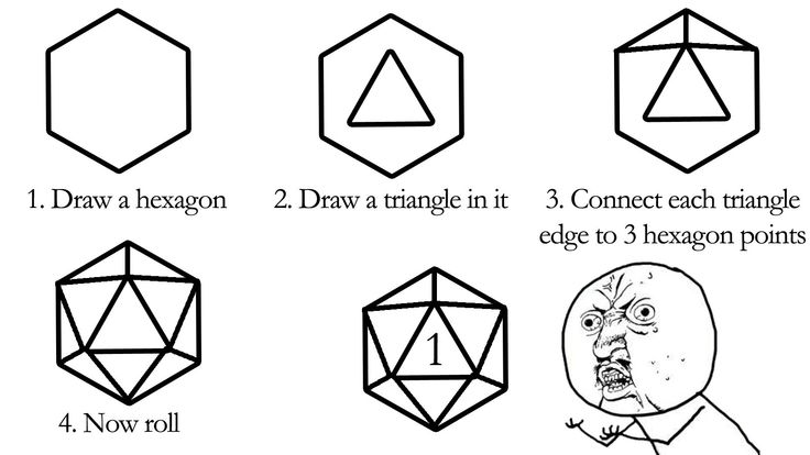 the instructions for how to draw an origami cube with three faces and four sides