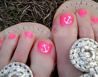 Popular items for toe nail sticker on Etsy Cruise Nails, Nail Time, Pedicure Designs, Nail Colours, Toe Nail Designs, Nail Sticker, Family Cruise, Toe Nail Art, Cute Nail Designs