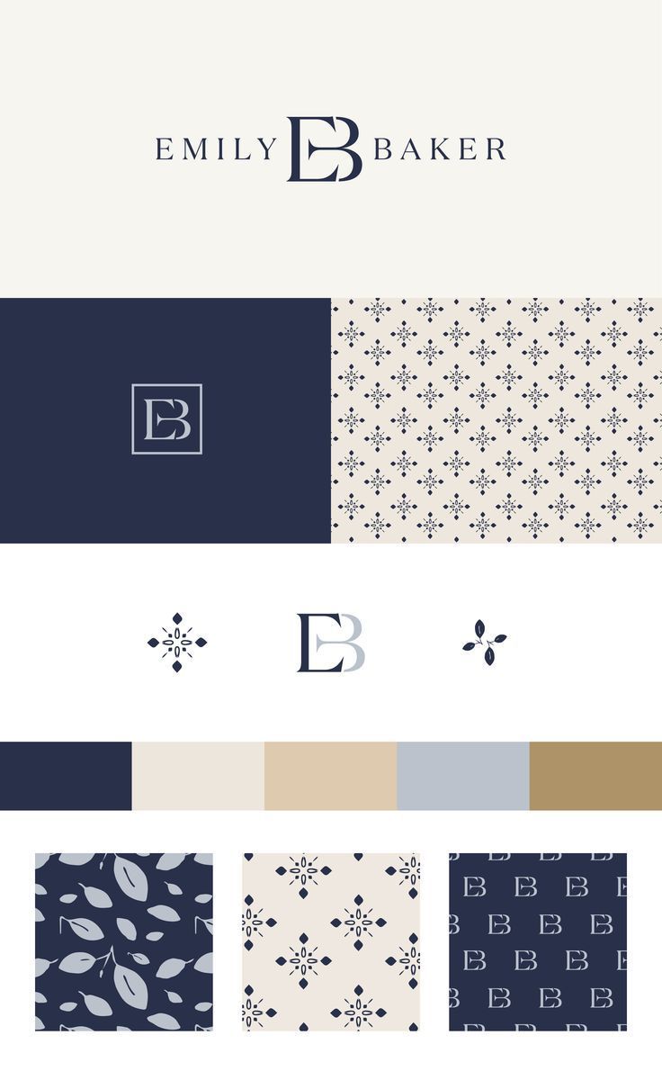 the logo for an upscale bakery, called embly baker and has been designed by