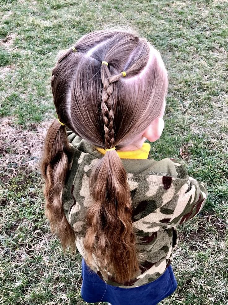 Toddler Hairstyles Girl Fine Hair, Cute Toddler Hairstyles, Membentuk Alis, Easy Little Girl Hairstyles, Girly Hairstyles, Girl Hair Dos, Hairstyle Wedding, Girls Hairstyles Easy, Lil Girl Hairstyles