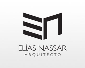 the logo for an architectural firm that has been designed to look like it is in black and