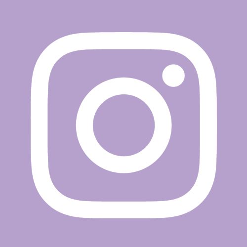 the instagram logo is shown in white on a purple background, with an image of a